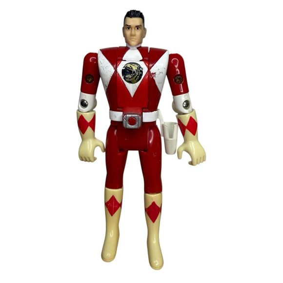 Vintage Bandai Power Rangers Red Ranger Jason Flip Head Action Figure Toy 1993 - Picture 2 of 7